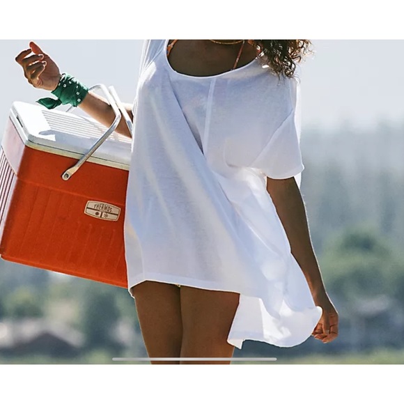 Free People Movement City Vibes Tee.  White, Size XS.  NWT. - Picture 1 of 4